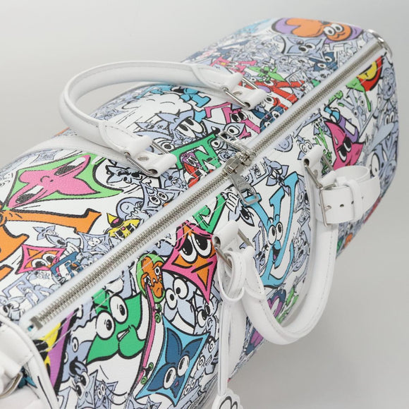 LOUIS VUITTON Monogram Comics Keepall Bandouliere 50 Bag M21863 LV Auth 95131S