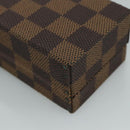 LOUIS VUITTON Damier Ebene Watch case Accessory Case LV Auth 95137SV-15