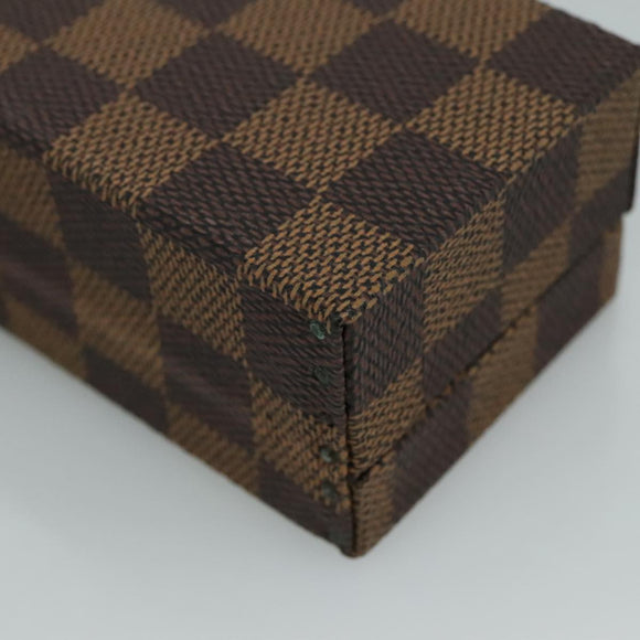 LOUIS VUITTON Damier Ebene Watch case Accessory Case LV Auth 95137SV