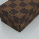 LOUIS VUITTON Damier Ebene Watch case Accessory Case LV Auth 95137SV-16