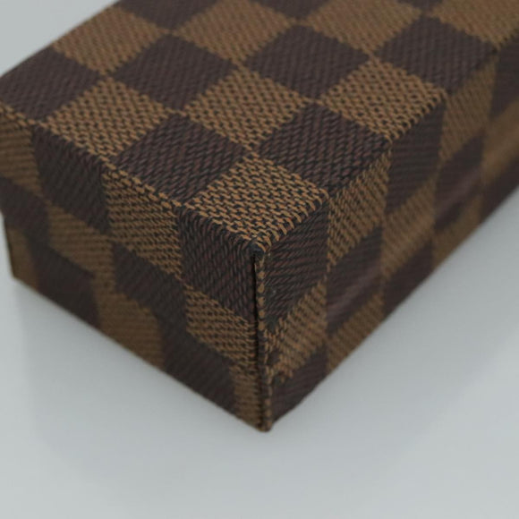 LOUIS VUITTON Damier Ebene Watch case Accessory Case LV Auth 95137SV
