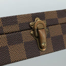 LOUIS VUITTON Damier Ebene Watch case Accessory Case LV Auth 95137SV-8