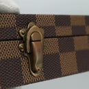 LOUIS VUITTON Damier Ebene Watch case Accessory Case LV Auth 95137SV-9