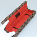 LOUIS VUITTON Damier Ebene Watch case Accessory Case LV Auth 95137SV-11