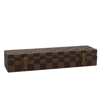 LOUIS VUITTON Damier Ebene Watch case Accessory Case LV Auth 95137SV
