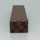 LOUIS VUITTON Damier Ebene Watch case Accessory Case LV Auth 95137SV-3