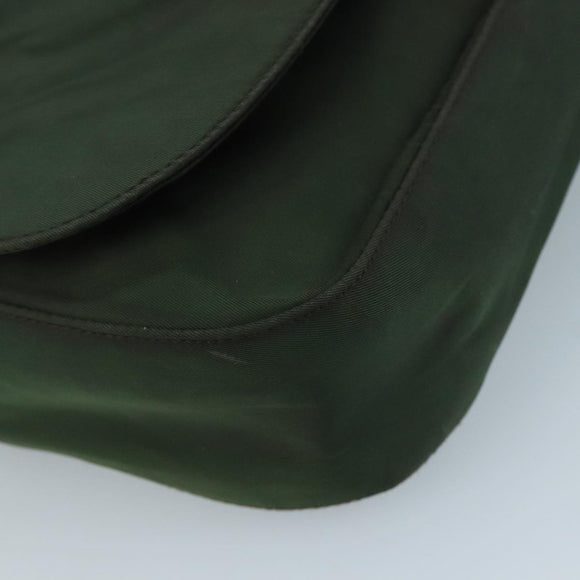 PRADA Shoulder Bag Nylon Green Auth 95145