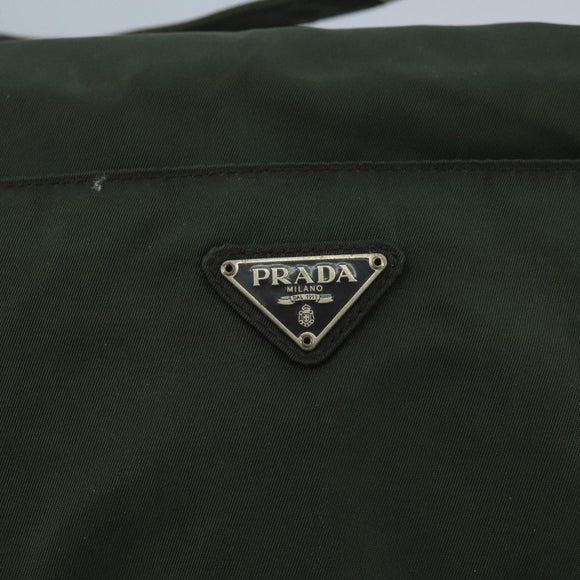 PRADA Shoulder Bag Nylon Green Auth 95145