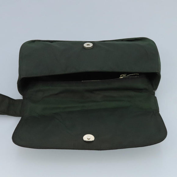 PRADA Shoulder Bag Nylon Green Auth 95145