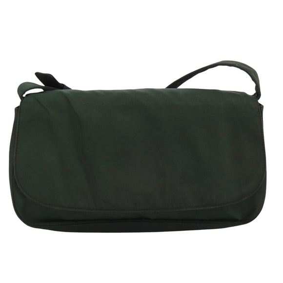 PRADA Shoulder Bag Nylon Green Auth 95145