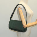 PRADA Shoulder Bag Nylon Green Auth 95145-23