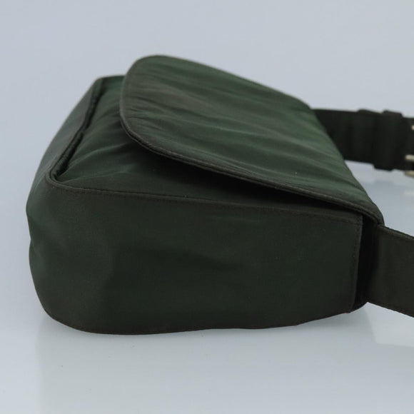 PRADA Shoulder Bag Nylon Green Auth 95145