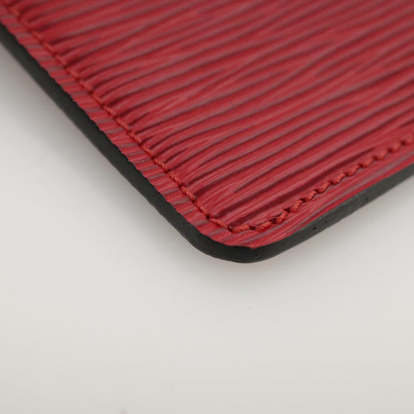 LOUIS VUITTON Epi Pochette Secret Accessory Pouch SPO Red LV Auth 95155SV
