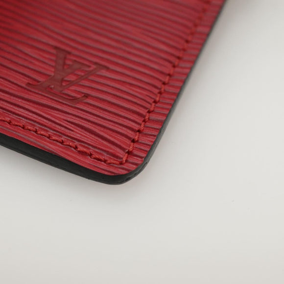 LOUIS VUITTON Epi Pochette Secret Accessory Pouch SPO Red LV Auth 95155SV