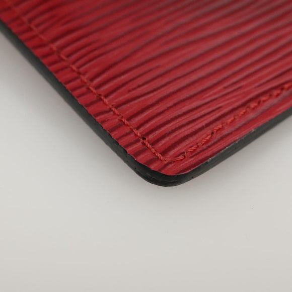 LOUIS VUITTON Epi Pochette Secret Accessory Pouch SPO Red LV Auth 95155SV