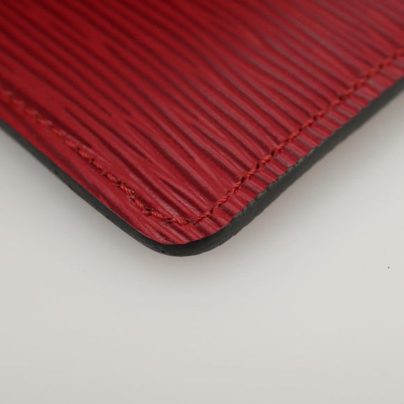 LOUIS VUITTON Epi Pochette Secret Accessory Pouch SPO Red LV Auth 95155SV