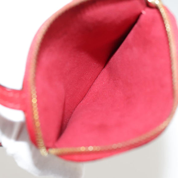 LOUIS VUITTON Epi Pochette Secret Accessory Pouch SPO Red LV Auth 95155SV