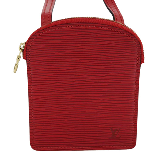 LOUIS VUITTON Epi Pochette Secret Accessory Pouch SPO Red LV Auth 95155SV