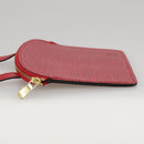 LOUIS VUITTON Epi Pochette Secret Accessory Pouch SPO Red LV Auth 95155SV-3