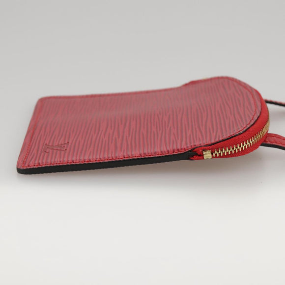 LOUIS VUITTON Epi Pochette Secret Accessory Pouch SPO Red LV Auth 95155SV