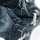 Salvatore Ferragamo Chain Hand Bag Canvas Silver Auth 95158-17