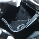 Salvatore Ferragamo Chain Hand Bag Canvas Silver Auth 95158-11