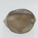 Salvatore Ferragamo Chain Hand Bag Canvas Silver Auth 95158-5