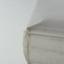 PRADA Hand Bag Enamel Plastic White Clear Silver Auth 95160-9