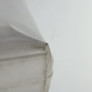 PRADA Hand Bag Enamel Plastic White Clear Silver Auth 95160-16