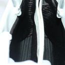 PRADA Hand Bag Enamel Plastic White Clear Silver Auth 95160-18