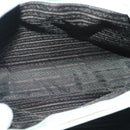 PRADA Hand Bag Enamel Plastic White Clear Silver Auth 95160-20