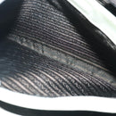 PRADA Hand Bag Enamel Plastic White Clear Silver Auth 95160-21