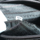 PRADA Hand Bag Enamel Plastic White Clear Silver Auth 95160-12