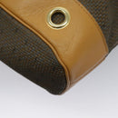 SAINT LAURENT Tote Bag Canvas Gold Brown Auth 95163-16