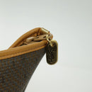 SAINT LAURENT Tote Bag Canvas Gold Brown Auth 95163-10