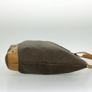 SAINT LAURENT Tote Bag Canvas Gold Brown Auth 95163-4