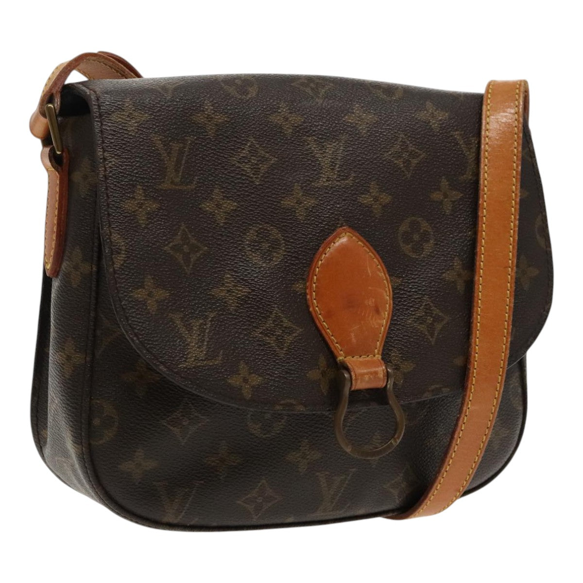 LOUIS VUITTON Monogram Saint Cloud GM Shoulder Bag M51242 LV Auth 95189