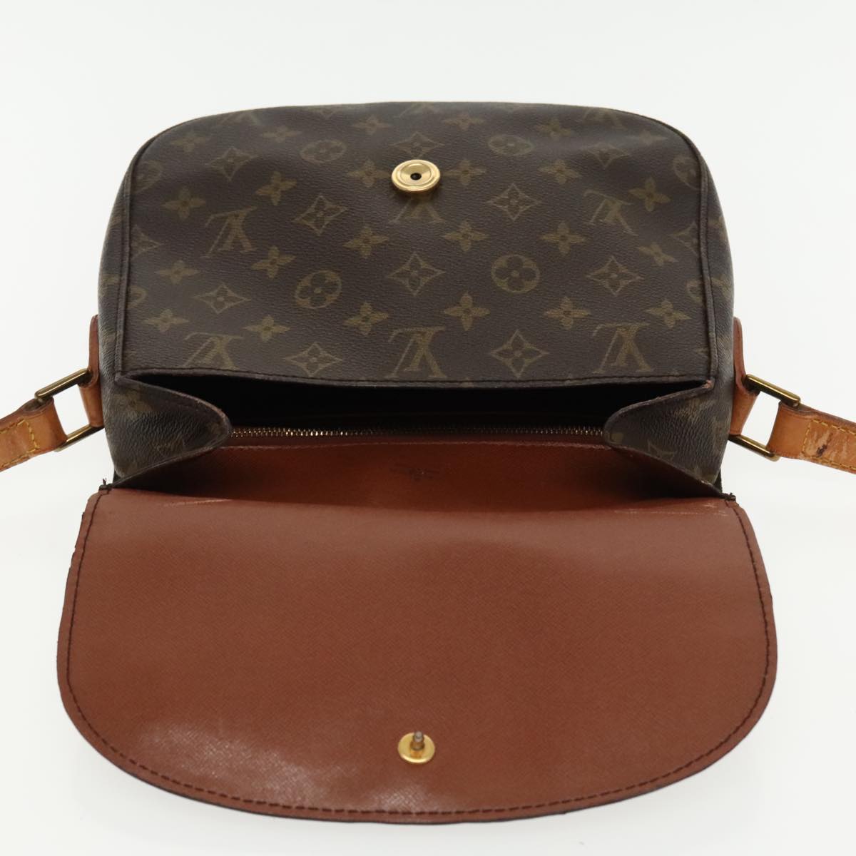 LOUIS VUITTON Monogram Saint Cloud GM Shoulder Bag M51242 LV Auth 95189