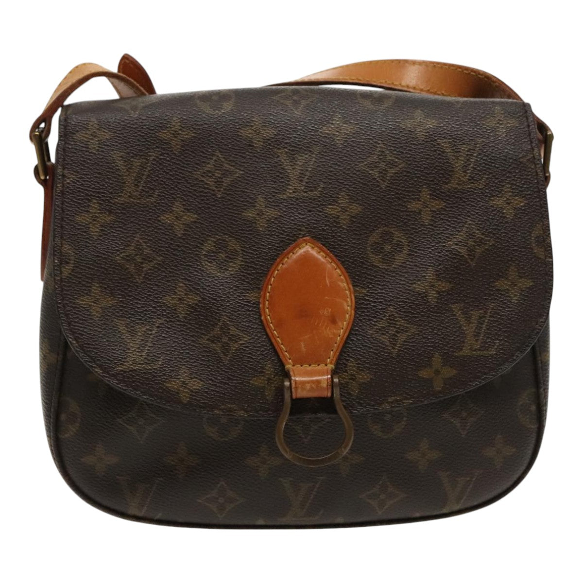 LOUIS VUITTON Monogram Saint Cloud GM Shoulder Bag M51242 LV Auth 95189