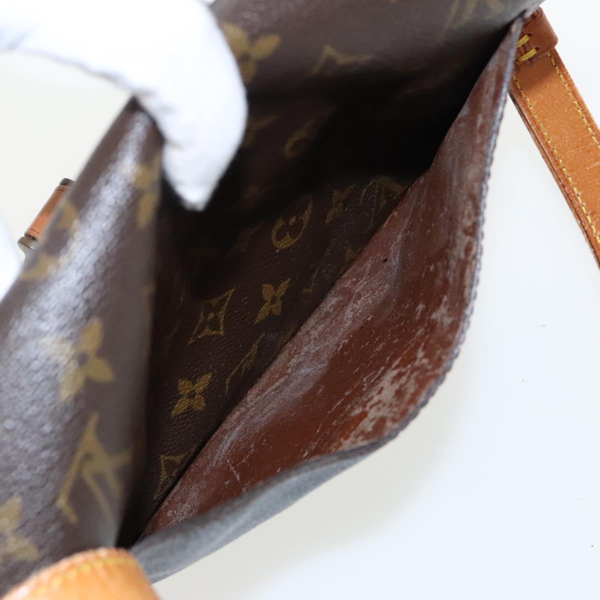 LOUIS VUITTON Monogram Saint Cloud GM Shoulder Bag M51242 LV Auth 95189