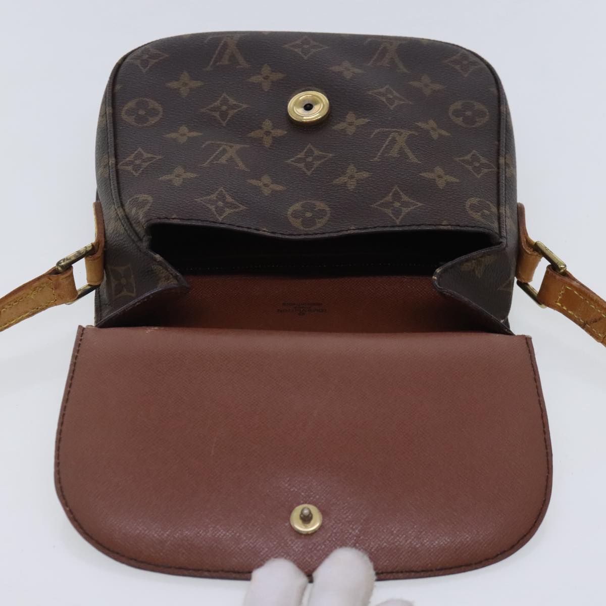 LOUIS VUITTON Monogram Saint Cloud MM Shoulder Bag M51243 LV Auth 95190