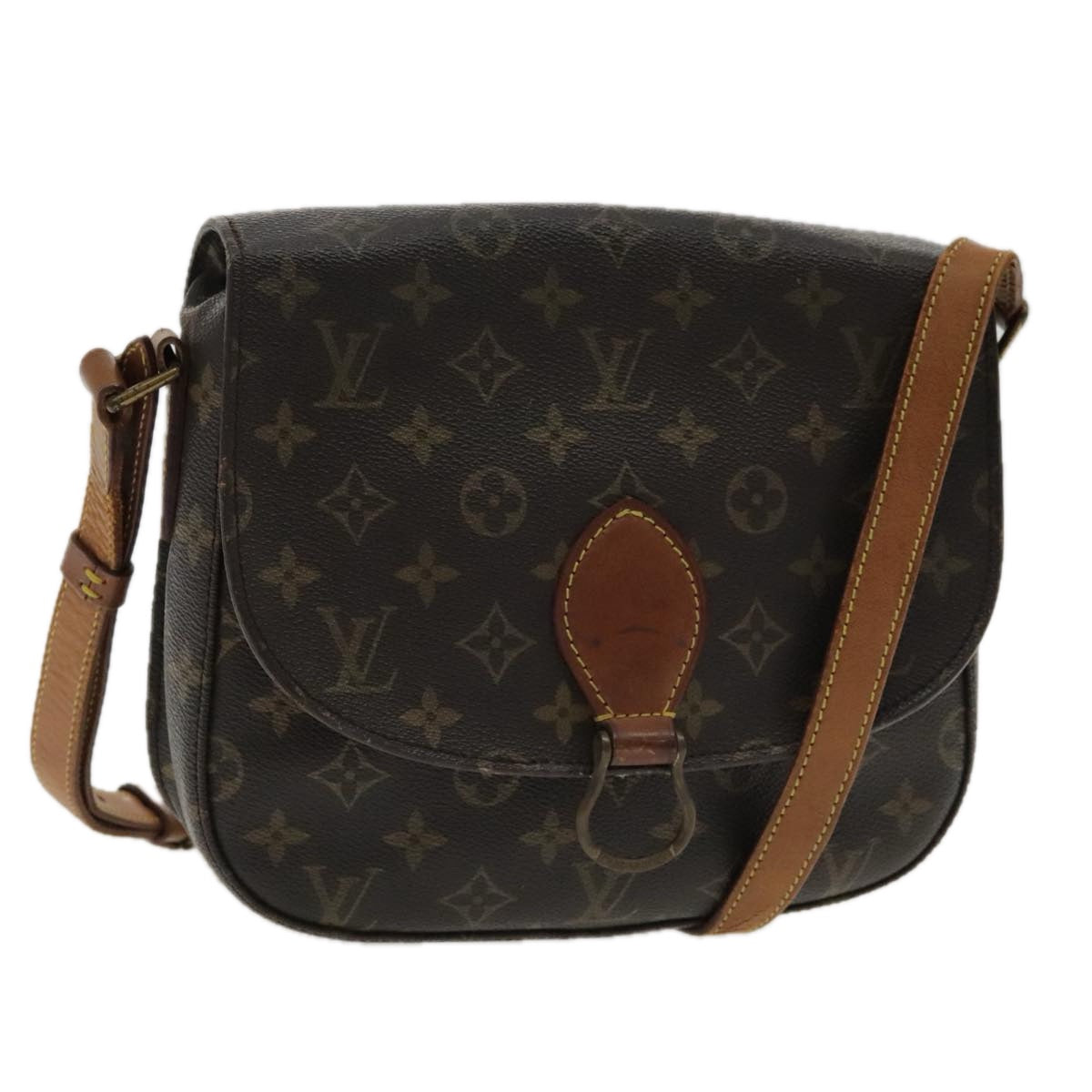 LOUIS VUITTON Monogram Saint Cloud GM Shoulder Bag M51242 LV Auth 95193