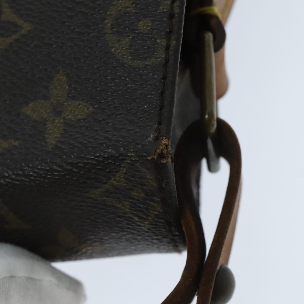 LOUIS VUITTON Monogram Cartouchiere GM Shoulder Bag M51252 LV Auth 95194