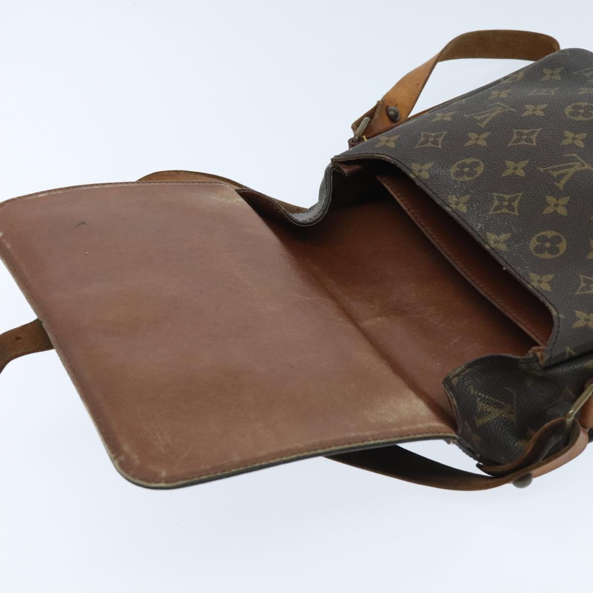 LOUIS VUITTON Monogram Cartouchiere GM Shoulder Bag M51252 LV Auth 95194