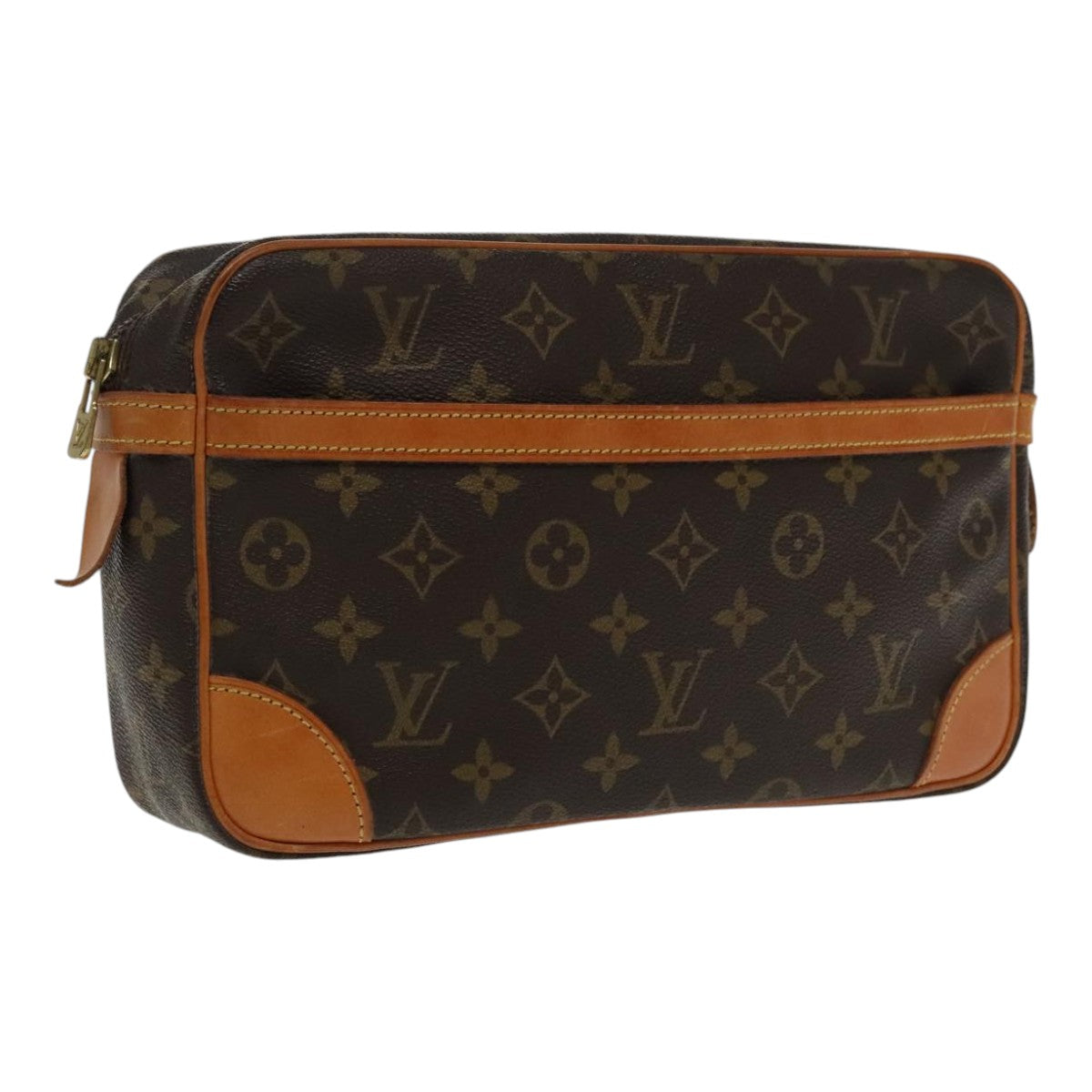 LOUIS VUITTON Monogram Compiegne 28 Clutch Bag M51845 LV Auth 95196