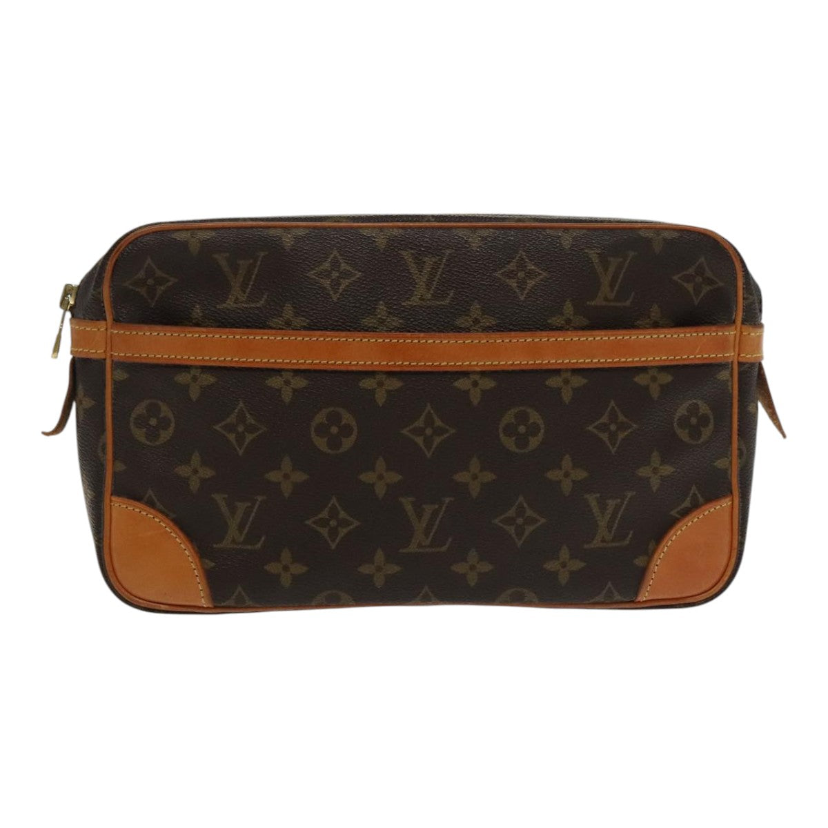 LOUIS VUITTON Monogram Compiegne 28 Clutch Bag M51845 LV Auth 95196