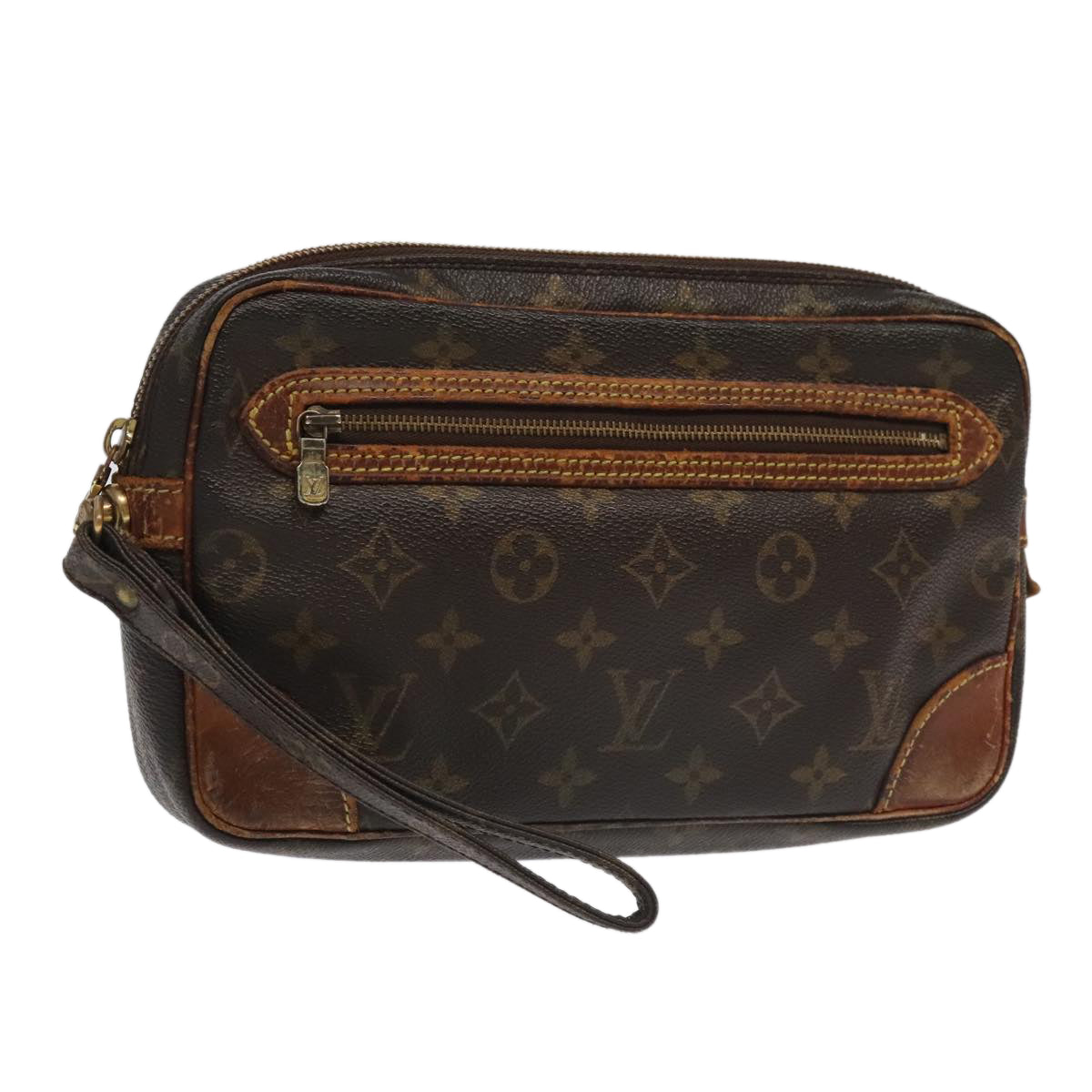 LOUIS VUITTON Monogram Marly Dragonne GM Clutch Bag M51825 LV Auth 95198