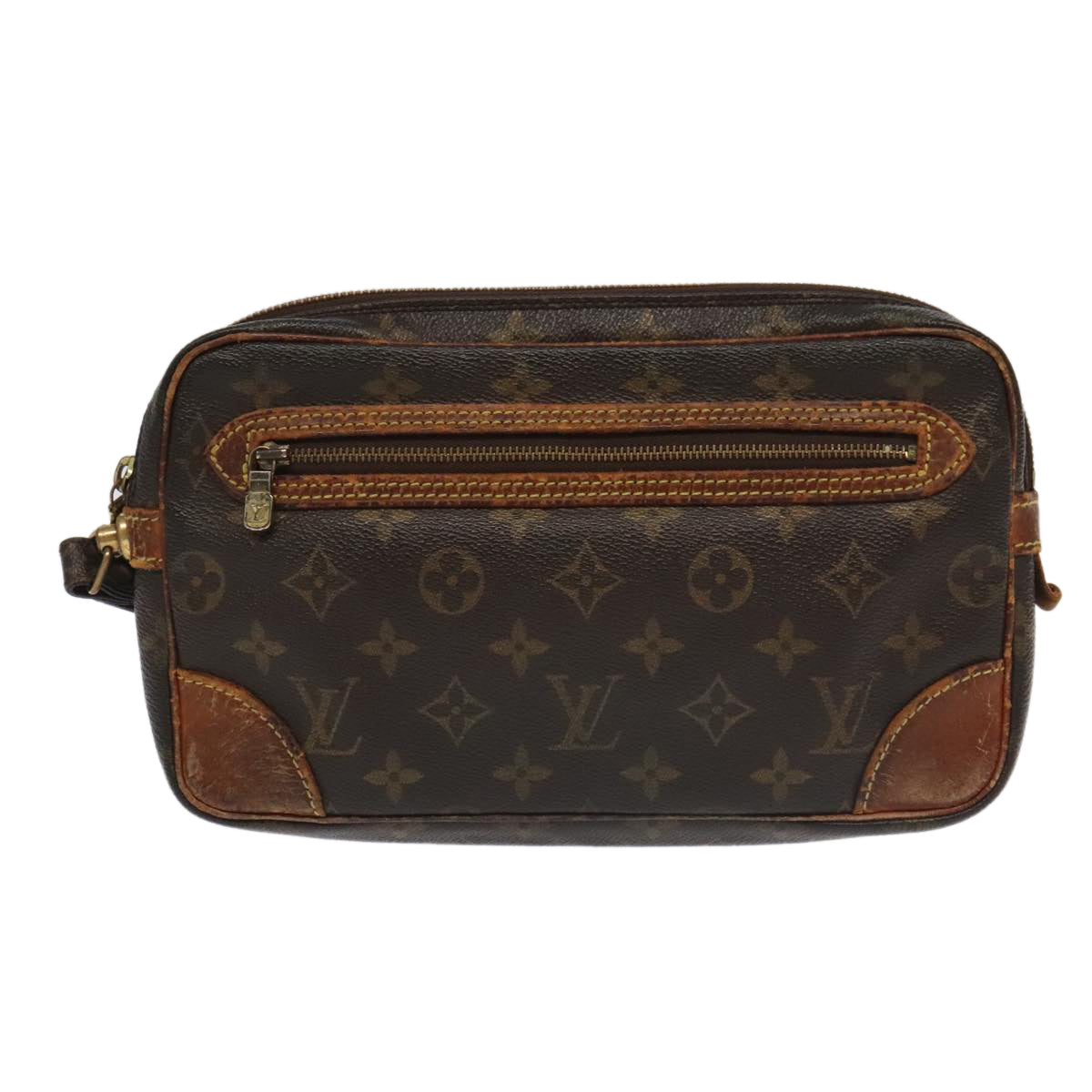 LOUIS VUITTON Monogram Marly Dragonne GM Clutch Bag M51825 LV Auth 95198