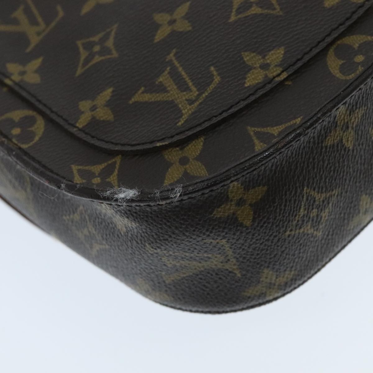 LOUIS VUITTON Monogram Saint Cloud GM Shoulder Bag M51242 LV Auth 95210