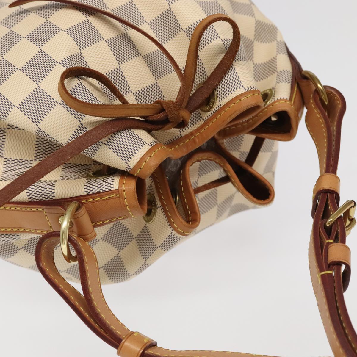 LOUIS VUITTON Damier Azur Noe BB Shoulder Bag N41220 LV Auth 95225